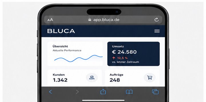 Webseite in Safari geöffnet